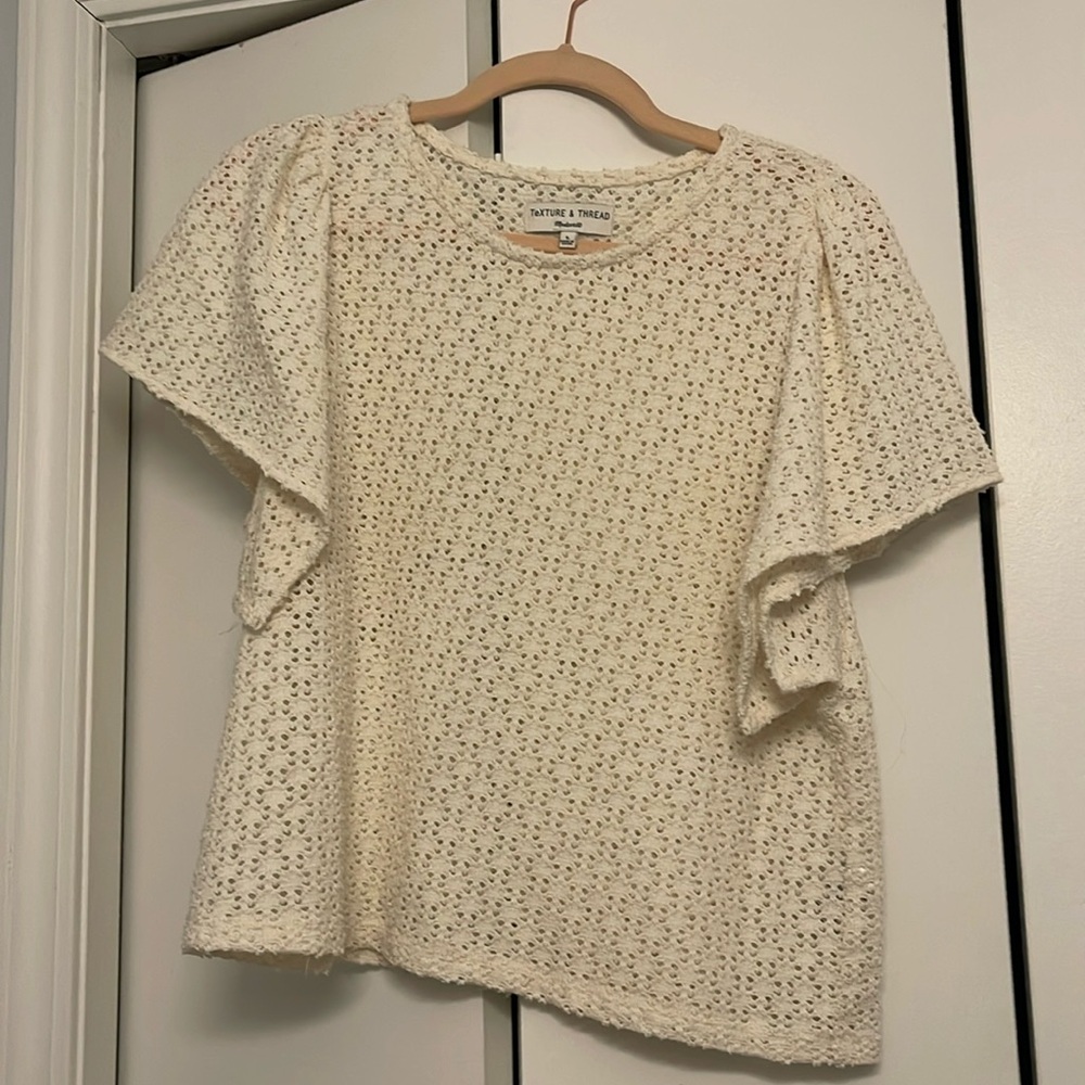 Texture & Thread by Madewell cream top